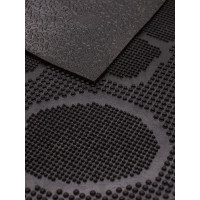 Резиновый придверный коврик ComeForte PIN MAT 45х75см Следы PM-011 PM-011/1