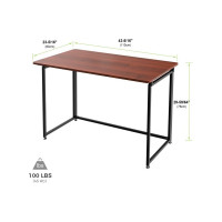 Складной письменный стол Eureka ERK-FT-43T с шириной 109 см Teak ERK-FT-43T-V2