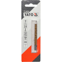 Сверло по металлу HSS-TiN 2.8 мм, 2 шт YATO YT-44634