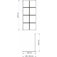 Душевая перегородка WasserKraft Глан (Glan) 66W39