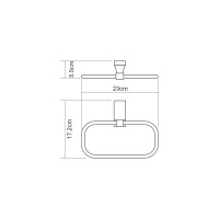 Держатель полотенец WasserKraft Лопау (Lopau) K-6060