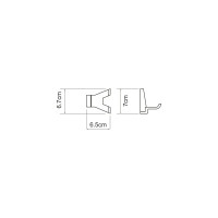 Крючок двойной WasserKraft Лопау (Lopau) K-6023D