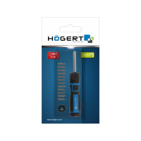 Отвертка HOEGERT TECHNIK со сменными битами и редуктором 1:5 HT1S215