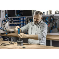 Отвертка HOEGERT TECHNIK со сменными битами и редуктором 1:5 HT1S215