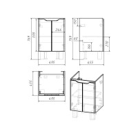 Тумба Dreja Q PLUS (D) 55 см 99.1008