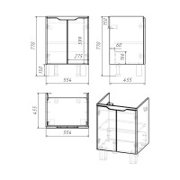 Тумба Dreja Q PLUS (D), 60 см 99.1004