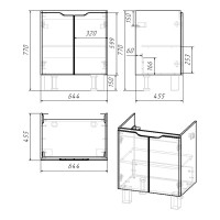 Тумба Dreja Q PLUS (D) 70 см 99.1005
