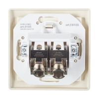Коммуникационная розетка Aling-conel PRESTIGE двойная RJ45 Cat6 FTP, бежевая 615S.99 113222