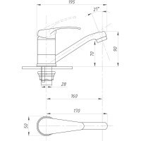 Смеситель для кухни Профсан ПСМ серия КОМПЛЕКТАЦИЯ тип ГОСТ См-МОЦБА См-УмОЦБА PSM-104-32