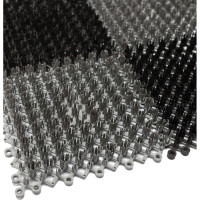 Щетинистое покрытие ComeForte модульная 42x56 см из 12-ти сегментов черно-серый СС000654