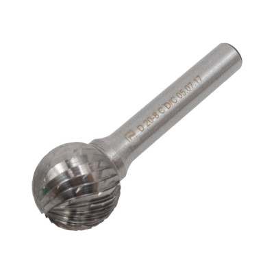 Борфреза твердосплавная сферическая D-20-18-CD-08-63 ТВИНТОС 040600048