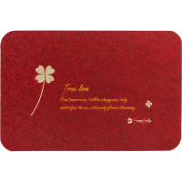 Коврик ComeForte на кухню набор ВЕЛЮР Lucky 40х60, 40х120 см Бордовый КМ-010 KM-010M