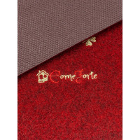 Коврик ComeForte на кухню набор ВЕЛЮР Lucky 40х60, 40х120 см Бордовый КМ-010 KM-010M