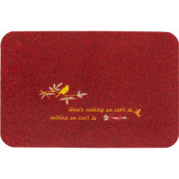 Коврик ComeForte на кухню набор ВЕЛЮР Bird 40х60, 40х120 см Бордовый КМ-012 KM-012M