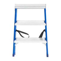 Двусторонняя стальная стремянка РемоКолор 3 ступени 63-0-123