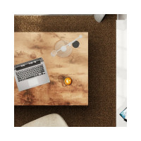 Письменный стол для компьютера EUREKA с шириной 99 см, Vintage Brown ERK-CD-039VP-V1