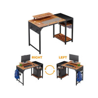 Письменный стол для компьютера EUREKA Brown ZX-SS120B-RBB