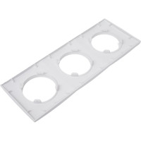 Рамка Bylectrica 3-х местная, серия ПРОВАНС квадрат, ЮЛИГ.735212.500 перламутр