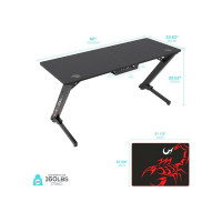 Игровой компьютерный стол EUREKA ERK-TN-Z60-BK