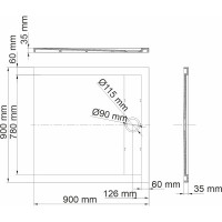 Душевой поддон WasserKraft Abens 20T03