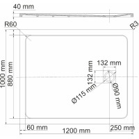 Душевой поддон WasserKraft Neime 19T10