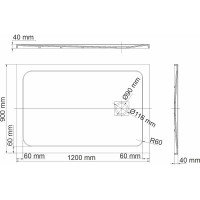 Душевой поддон WasserKraft Neime 19T07