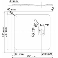 Душевой поддон WasserKraft Neime 19T03