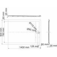 Душевой поддон WasserKraft Neime 19T36