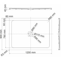 Душевой поддон WasserKraft Dinkel 58T07