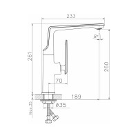 Смеситель для кухни Golden Fox Dartmoor с высоким изливом, черный, латунь 10330-FOX