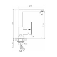 Смеситель Бродс д/кухни шар. с высоким изливом Golden Fox, латунь 10030-FOX