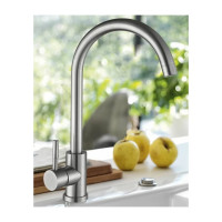 Смеситель Golden Fox, Ломонд д/кухни шар.с высоким изливом нержав.сталь 11330-FOX