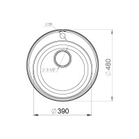 Кухонная мойка Lex Lugano 480 Space Gray RULE000006
