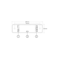 Усилитель MAKSILED RGB 5-24В, 60/144/288Вт, 3x4А, IP20, 87x24x15мм ML-RP-AN30