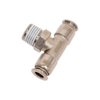 Цанговый разъем Т-образный (1/4"; 6x4 мм) Rossvik B187/6.R