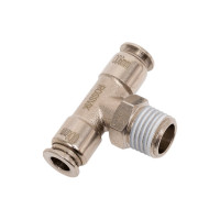 Цанговый разъем Т-образный (1/4"; 6x4 мм) Rossvik B187/6.R