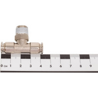 Цанговый разъем Т-образный (1/4"; 6x4 мм) Rossvik B187/6.R