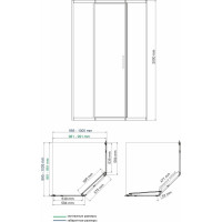 Душевой уголок WasserKraft Нааб (Naab) 86S38