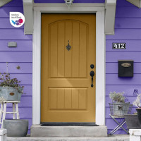 Акриловая краска MALARE для садовой мебели, по дереву, для наружных и внутренних работ, моющаяся без запаха матовая, фиалковый, 1 кг. КСДМБАФИАМ0100