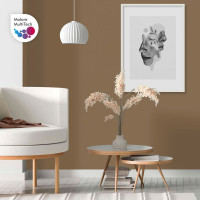 Акриловая краска MALARE для детской мебели для кухонных фасадов, мебели из дерева, моющаяся, быстросохнущая, без запаха, матовая, молочный шоколад, 1 кг. КДТМБАМОШМ0100