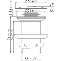 Донный клапан WasserKraft A248