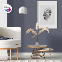 Акриловая краска MALARE для садовой мебели, по дереву, для наружных и внутренних работ, моющаяся без запаха матовая, темно-серый, 1 кг. КСДМБАТЕСМ0100