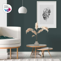 Акриловая краска MALARE для детской мебели для кухонных фасадов, мебели из дерева, моющаяся, быстросохнущая, без запаха, матовая, голубая ель, 1 кг. КДТМБАГОЕМ0100