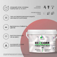 Краска EcoCorr MALARE для металлических поверхностей пурпурная роза 1 кг 7930085242255