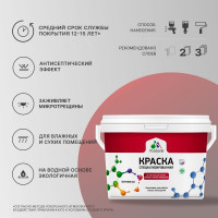 Краска MALARE от плесени и грибка, черный, 3.9 кг КБСПТЧЕРМ0390
