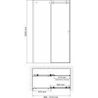 Душевая дверь WasserKraft Фильс (Vils) 56R12