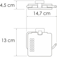 Держатель туалетной бумаги WasserKraft Рин (Rhin) K-8725