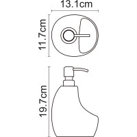 Дозатор с емкостью для губки WasserKraft K-8099BLACK
