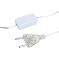 Электрическая гирлянда LED Сноубум сеть 144LED, 1.6x1.6м, шампань, плавное мерцание, ПВХ прозр., 220В 362-107