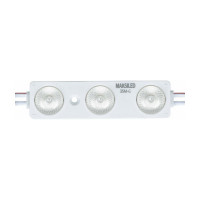 Светодиодный модуль MAKSILED 1.44Вт, 12В, IP67, SMD2835 3LED, 90лм, зеленый, 20 шт./упаковка ML-M3SM-L-2835-G